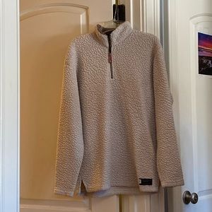 Cream fuzzy pullover